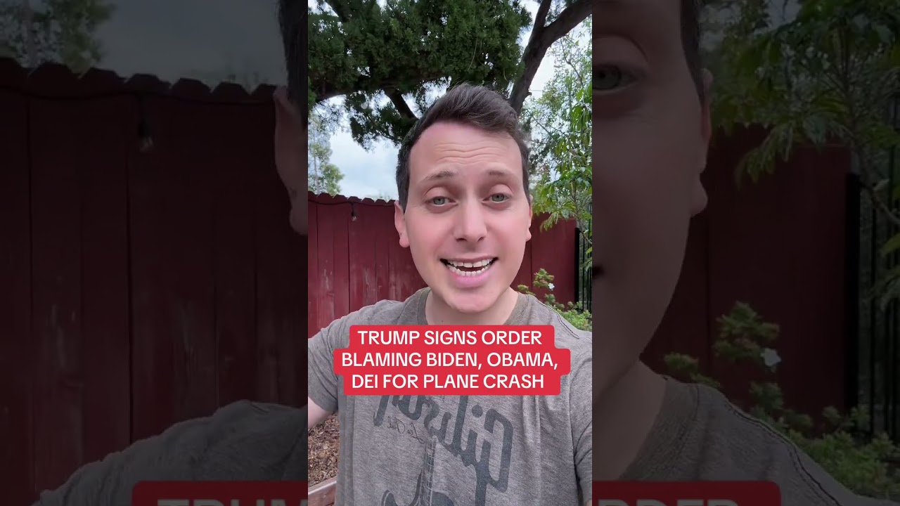 Trump Signs Order BLAMING Biden, Obama, for Plane Crash
