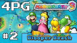 4Pg Mario Party 9 Blooper Beach