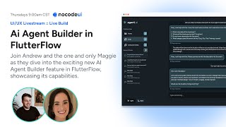No Code Ai Agents in FlutterFlow -- Live Build Update