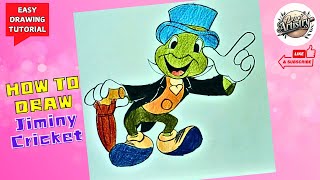 How to Draw Jiminy Cricket with pencil and color | Tutorial Easy | Pencil Artistry