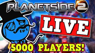 Destroying Planetside 2 With A 5000 Player Zerg Rush Live!!! Time to make a perfectly balanced game