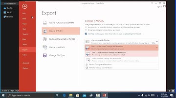 خطوات تحويل ملفات البوربوينت إلى فيديو
