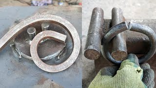 Simple Metal Bending Techniques For Beginners / How To Bend Metal Bar into A Circle