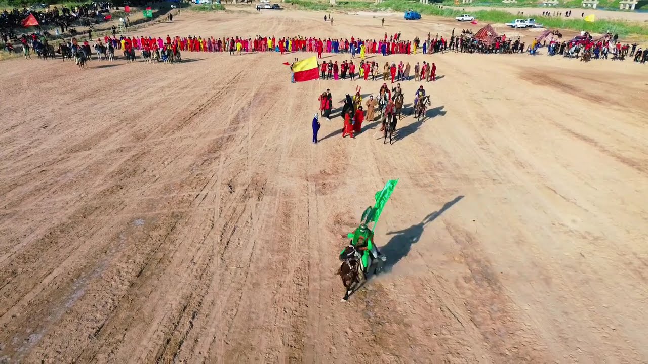 تشابيه واقعة الطف الاليمة والذي جسدها موكب أهالي ناحية شيخ سعد محافظة واسط