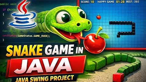I Built a Classic Snake Game in Java | Java Swing Game Development | Happy Snake Game 🐍 | HappyCoder