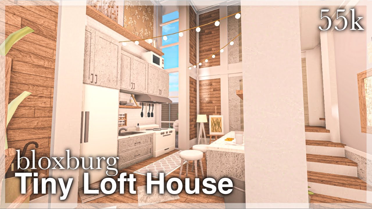 Bloxburg Tiny Loft House Speedbuild Youtube - roblox bloxburg loft