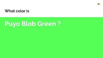 Puyo Blob Green color #55ff55 hex color - Green color - Warm color 55ff55