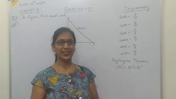 Ncert solution for class 10 maths | chapter 8 | exercise 8.1 | question 2 | trigonometry formulas