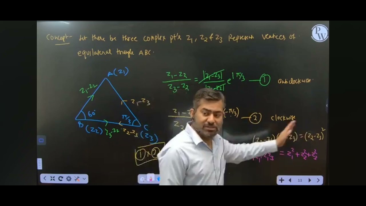 3 april 2025 shift 2 jee main pyq based on equilateral triangle rotation theorem 