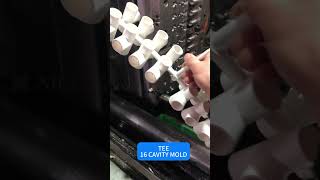16 Cavity PVC Tee Mold︱Pipe Fittings