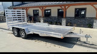 Bear Track 7x16' All Aluminum Utility Landscape Trailer 7000# GVW  BTT81194S