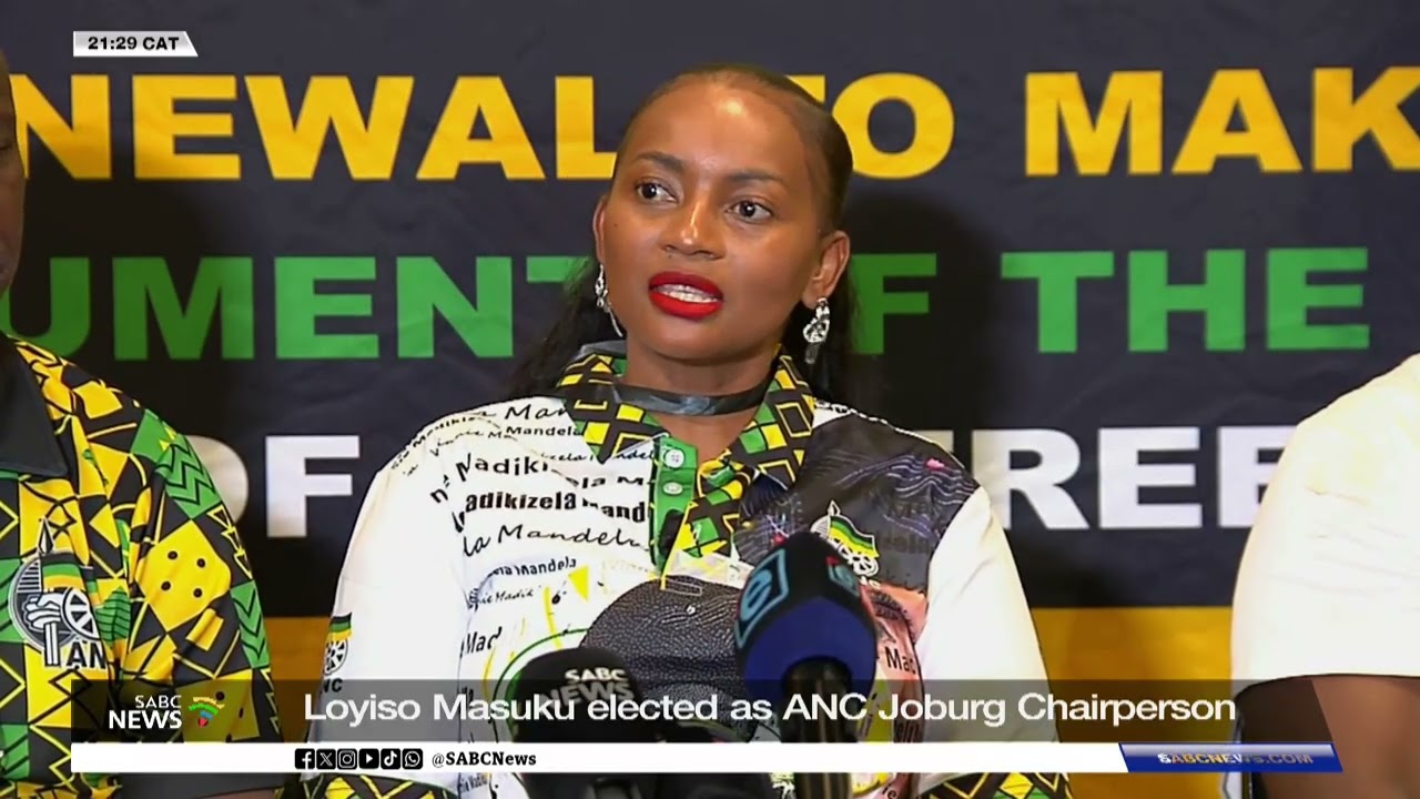 Loyiso Masuku elected chairperson of ANC Greater Johannesburg Region