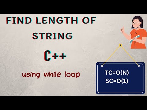 Find length of string using while loop