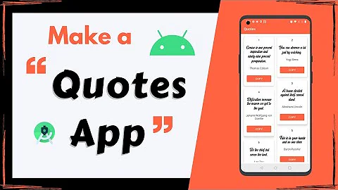 Make a Quotes App in Android Studio | Full Tutorial | Android Project for Beginners