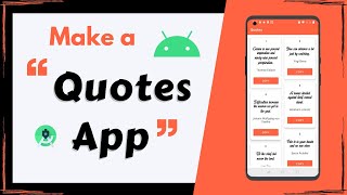 Make a Quotes App in Android Studio | Full Tutorial | Android Project for Beginners screenshot 5