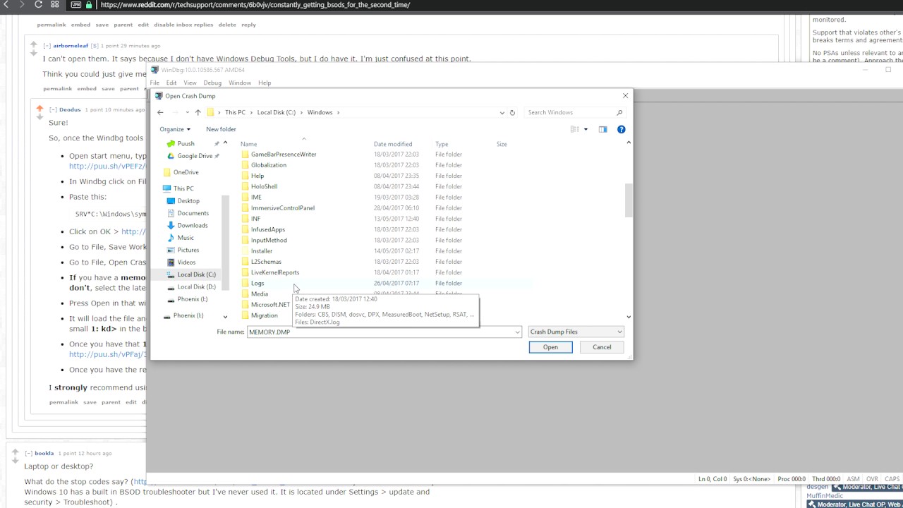 Windbg Example - YouTube