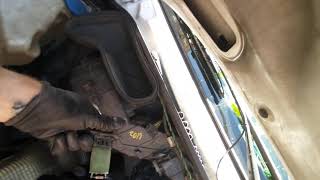 how to remove HVAC ventilation housing, T1N Sprinter, 2002-2006