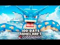I spent 100 days in an OCEAN ONLY WORLD in Minecraft Pokémon Vs my Rival! (Duos Cobblemon)