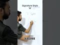 Signature style of letter A #signature #art #calligraphy #handwriting #short