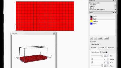 Voxcad Tutorial 1: Palette