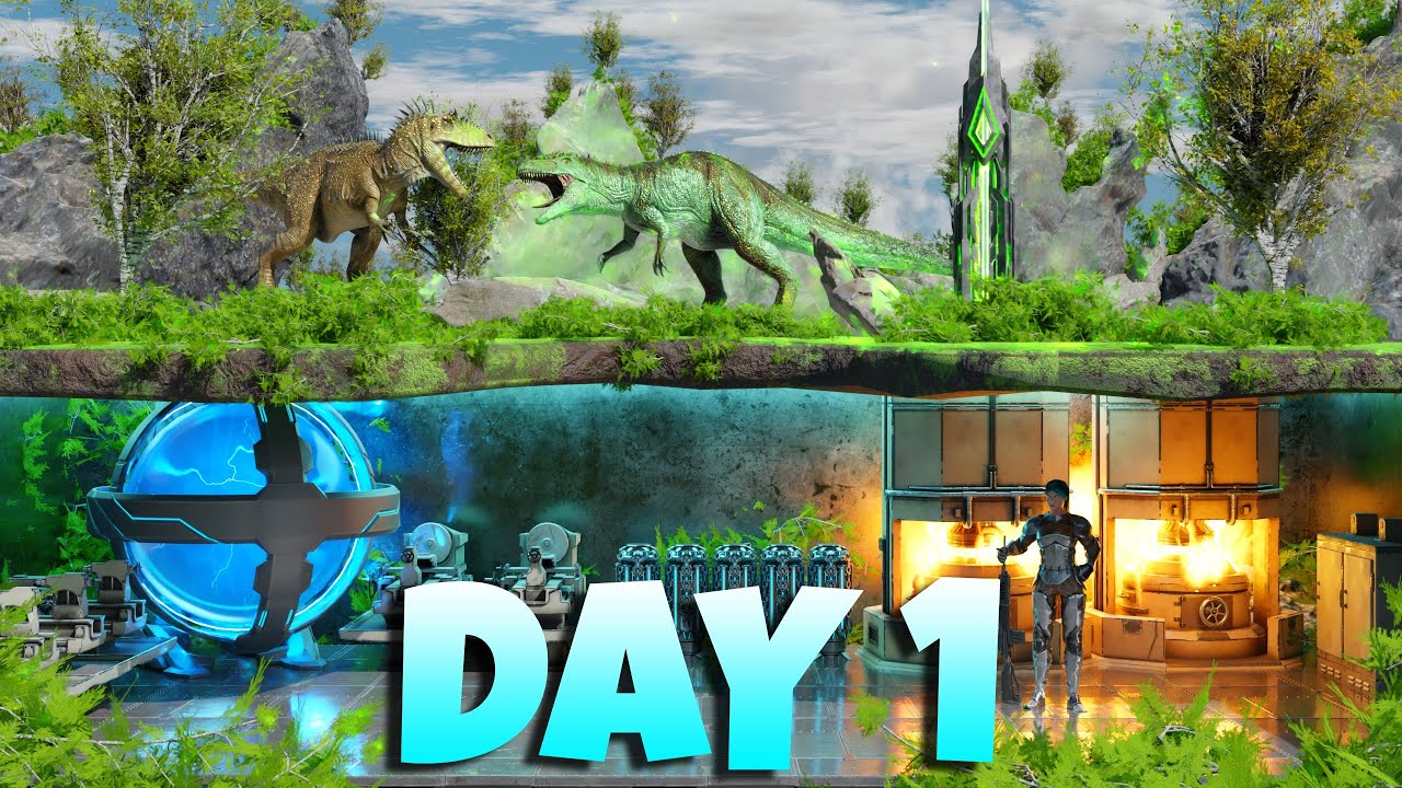 Захват Сломанной пещеры Зелёный Об, день 1 — Ark PvP