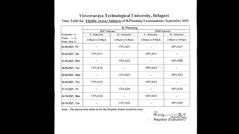 VTU EXAM TIME TABLE  FOR ELIGIBLE ARREAR STUDENTS UG 1st & 2nd SEM JULY/AUGUST/SEP 2021 #DOGOODWORLD