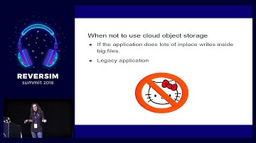 Storing your data in the cloud: doing it right / Orit Wasserman