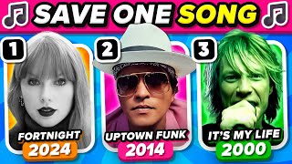 SAVE ONE SONG PER YEAR 🎵 TOP Songs 2024 - 2000 | Music Quiz