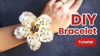 DIY Bracelet Tutorial. How To Make a Floral Bracelet. Wrist Corsage