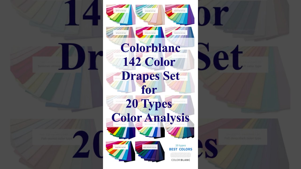 142color Drapes Set for 20types color Analysis