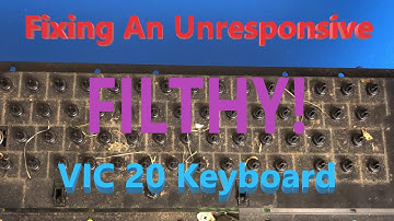 My Very First Commodore Computer, a VIC 20 Part 2:  Keyboard Repair