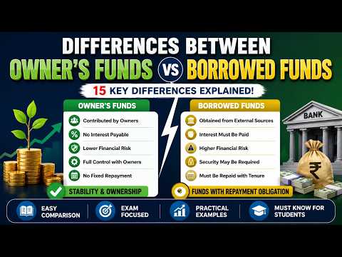 Differences between Owner’s Funds and Borrowed Funds