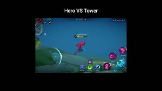 Hero VS Tower #mlbb #shorts #aldous #viral #reels #funny #mobilelegends