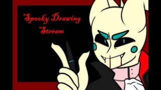 Spooky Drawing Stream || Mic Off