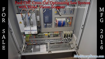 Paul CNC Cross Cut Optimizing Saw System with Wood Vision Scanner - Electrical Photos