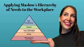 Applying Maslow's Hierarchy of Needs to the Workplace