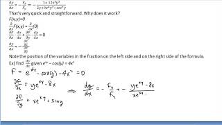 Calculus 3 - Implicit Derivative