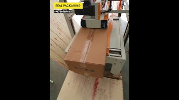 Box Tap Machine - Semi automatic box tapping machine #box #paper #shortvideo