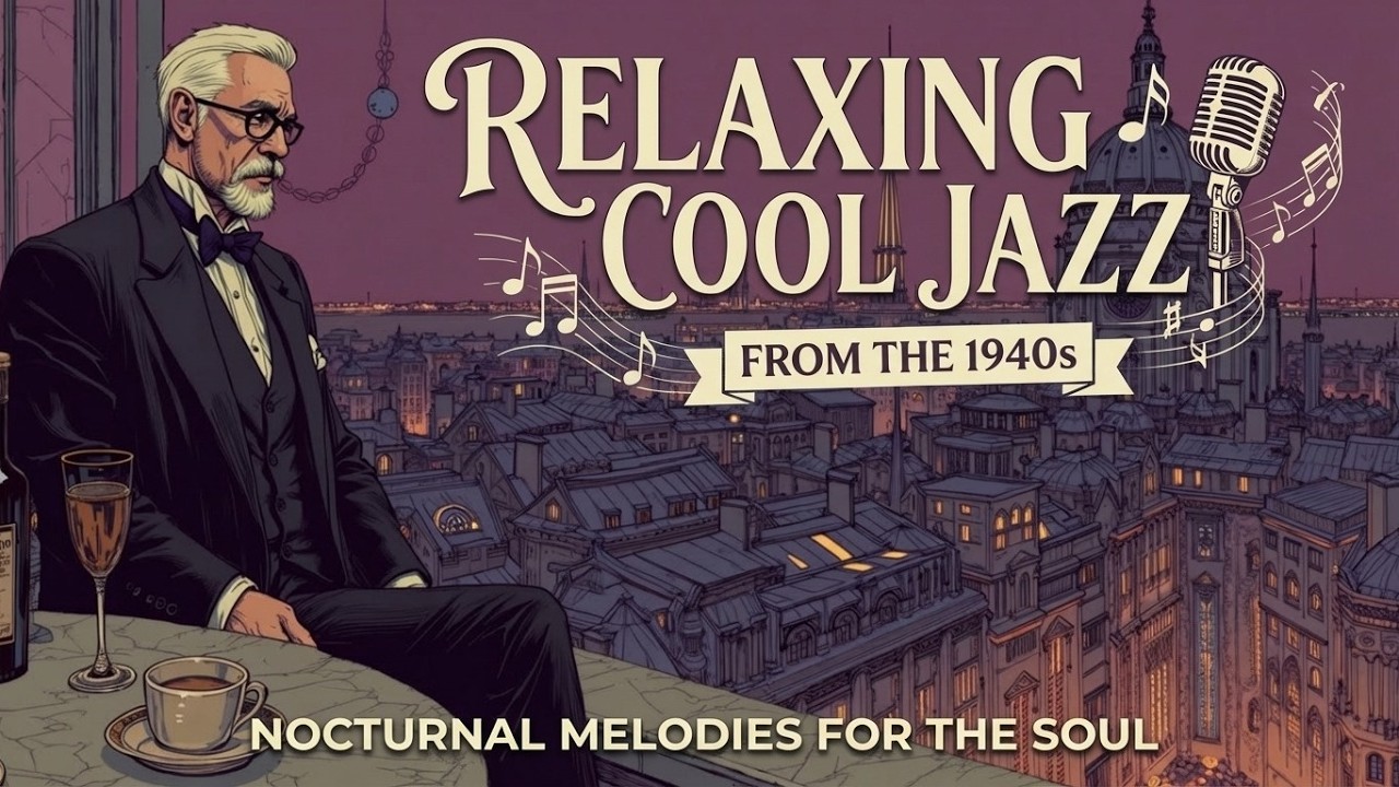 Расслабляющий кул-джаз 1940-х Классика и спокойная вечерняя атмосфера