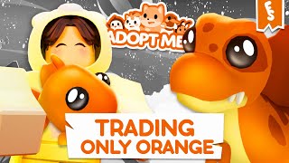 🧡TRADING ONLY ORANGE PETS!🧡I GOT A MEGA LEGENDARY!!💖👀 In Adopt Me | Roblox