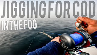 Jigging for Cod in Heavy Fog OFFSHORE Block Island RI ft Woozy Fishing and Becca