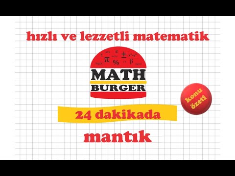 24 DAKİKADA MANTIK / KONU ÖZETİ / TEKRAR