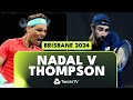 Rafael Nadal vs Jordan Thompson THRILLING Encounter | Brisbane 2024 Highlights image