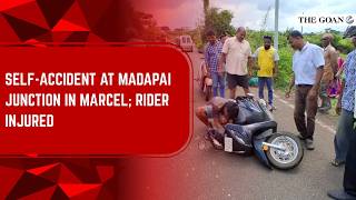 Self-accident at Madapai Junction in Marcel; rider injured