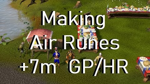 Runescape 3 Making Air Runes Guide (4th of July Edition) + 7m GP/HR
