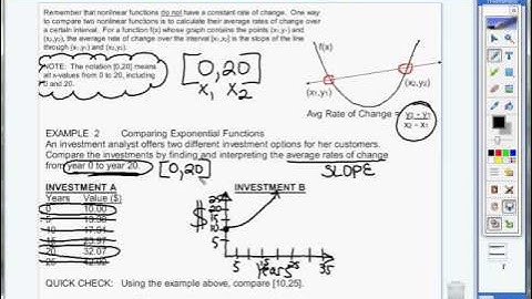 9.5 Example 2  Compare two exponential functions