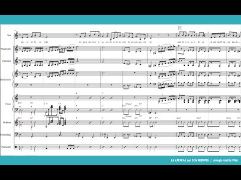 La zafrera (Video Partitura)