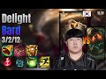 Delight Support Bard vs Nautilus lol KR solo rank Full Game 16.10 | 딜라이트 바드 vs 노틸러스