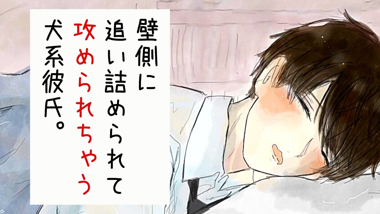 【女性向け】壁側に追い詰められて攻められちゃう犬系彼氏※途中広告なし※