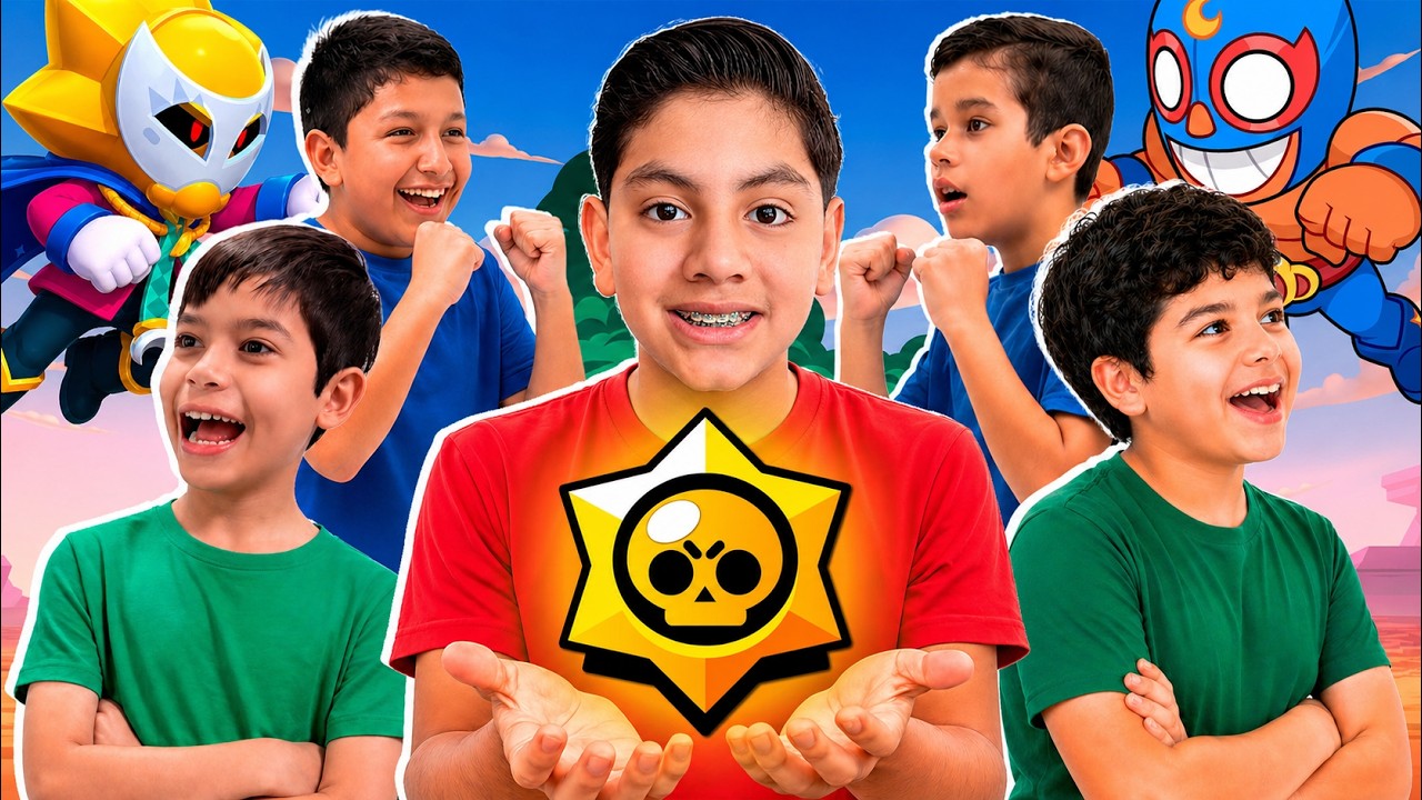 MI PRIMERA VEZ EN BRAWL STARS con MIS VECINOS! | Karim Juega